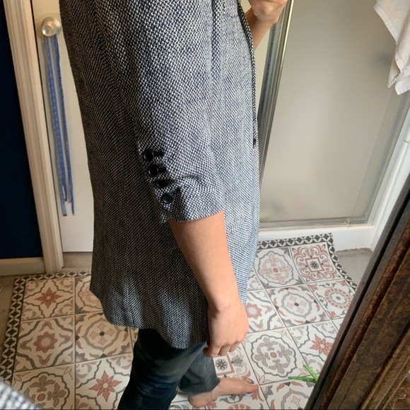 Elizabeth & James tweed longline 3/4 sleeve blazer - Picture 7 of 16